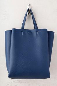 Lulus Daily Joy Navy Blue Tote