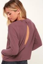 Markisha Mauve Purple Sweater Top | Lulus