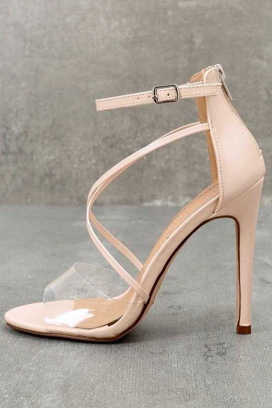Chase & Chloe | Arlo Nude Ankle Strap Heels | Lulus