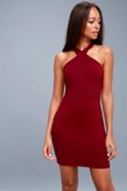 Thrive Wine Red Sleeveless Bodycon Dress | Lulus