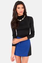 Solemio Crop! In The Name Of Love Black Crop Top