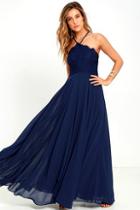 Lulus Everlasting Enchantment Navy Blue Maxi Dress