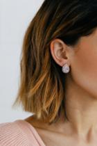 Heart Of The Matter Rose Gold Rhinestone Earrings | Lulus