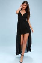 Aerial View Black Maxi Dress | Lulus
