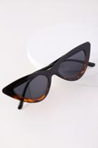 Bliss Black And Tortoise Cat-eye Sunglasses | Lulus