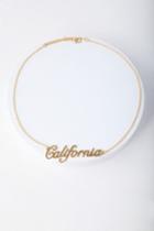 State Of Mind Gold California Necklace | Lulus