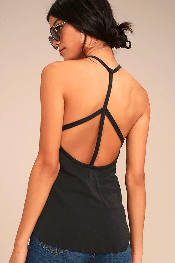 Invigorate Washed Black Tank Top | Lulus