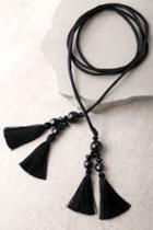 New Friends Colony Noir Black Wrap Necklace