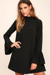 Love Riche Mod Squad Black Shift Dress