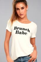 Timing Brunch Babe White Tee