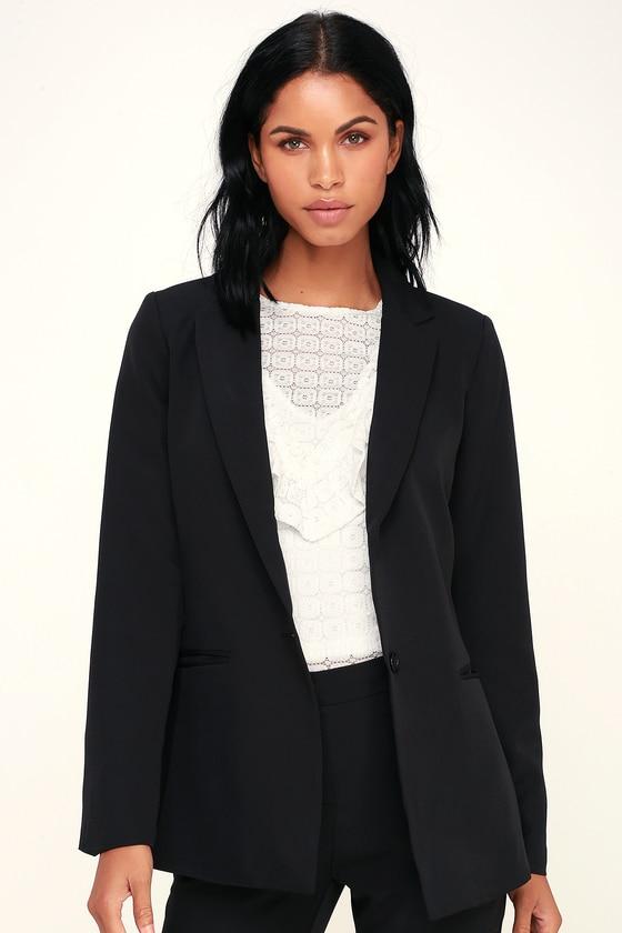 Level Up Black Blazer | Lulus