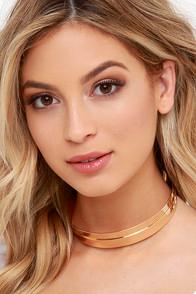 Lulu*s De-luxe Gold Collar Necklace