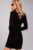 Jack By Bb Dakota | Luther Black Long Sleeve Dress | Size X-small | 100% Polyester | Lulus