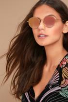 Sonix | Ace Gold And Pink Mirrored Sunglasses | Lulus
