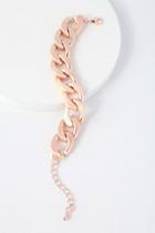 Current Love Rose Gold Chain Bracelet | Lulus