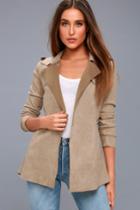 Ppla Noah Beige Suede Trench Coat | Lulus