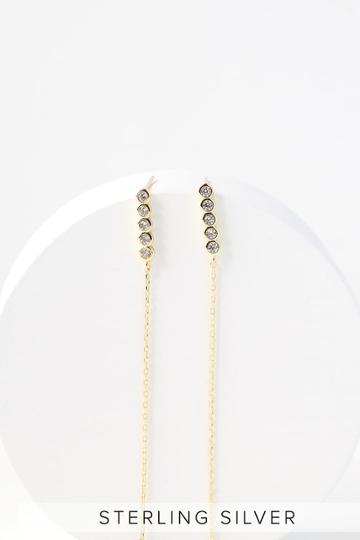 Let Me Be Your Star Gold Rhinestone Earrings | Lulus