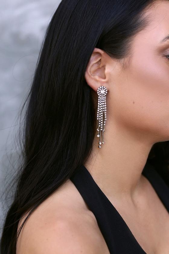 Chapman Gold Rhinestone Earrings | Lulus