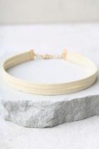 Lulus Get Out Of Town Cream Layered Choker Necklace