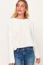 Blank Nyc Malia White Chenille Backless Sweater | Lulus