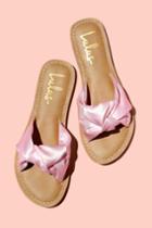 Makenzie Blush Satin Slide Sandal Heels | Lulus