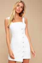 Finders Keepers Mila Ivory Button-front Mini Dress | Lulus