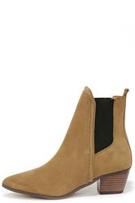 Report Signature Iggby Tan Suede Leather Chelsea Boots