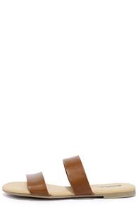 Soda Electric Slide Tan Slide Sandals
