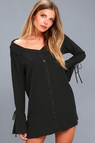 The Fifth Label Jeanne Black Long Sleeve Dress