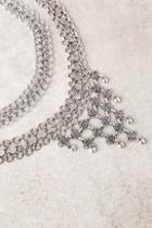 Lulus Dream Collaboration Silver Choker Necklace Set