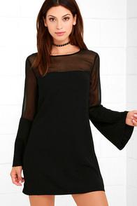 Lulus Equinox Black Long Sleeve Dress