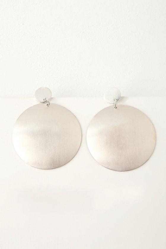 Warm Wishes Silver Circle Earrings | Lulus