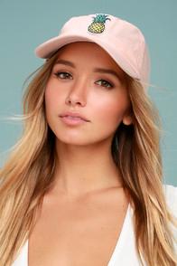 Lulus Fresh Squeezed Blush Pink Baseball Cap