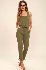 Pistola Ysabel Olive Green Jumpsuit