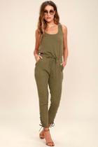 Pistola Ysabel Olive Green Jumpsuit