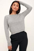 Arienette Grey Backless Sweater | Lulus