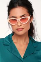 Drew Beige Cat-eye Sunglasses | Lulus