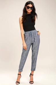 Rag Poets St. Kitts Navy Blue Pants