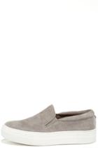 Steve Madden | Gills Grey Suede Leather Flatform Sneakers | Size 10 | Lulus