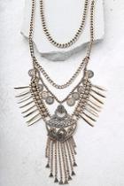 Lulus Mythic Melody Gold Layered Statement Necklace