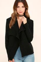 Bb Dakota Sampson Black Suede Jacket