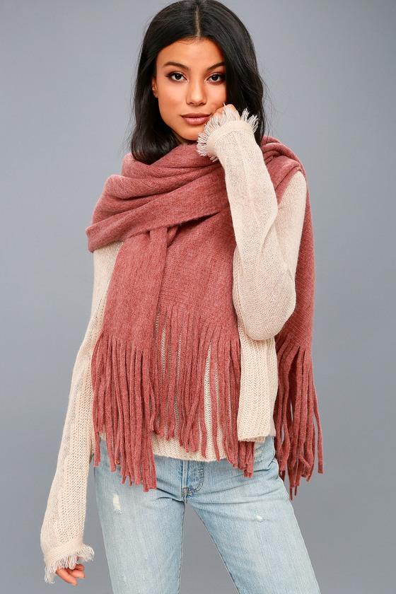 Billabong | On The Fringes Burnt Orange Scarf | Lulus