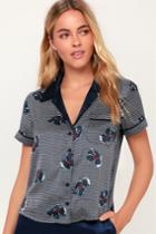 Rvca Call Collect Navy Blue Floral Print Satin Button-up Top | Lulus