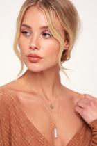 Divine Harmony White And Gold Layered Necklace | Lulus