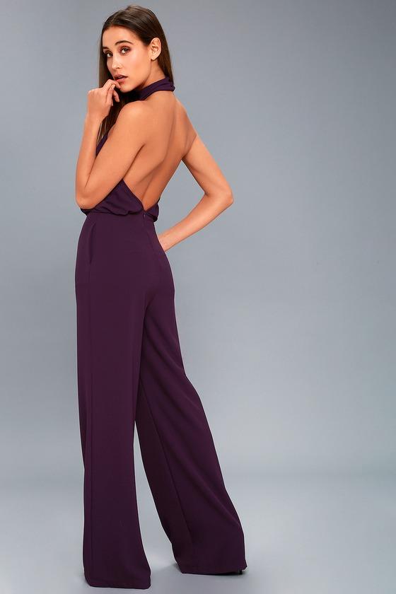 Moment For Life Purple Halter Jumpsuit | Lulus