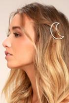 Lulus | Waning Moon Silver Hair Clip