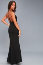 Prima Donna Life Black Lace Backless Maxi Dress | Lulus