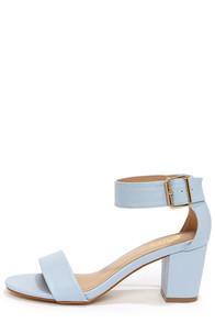 Mixx Shuz Ava Light Blue Ankle Strap Sandals