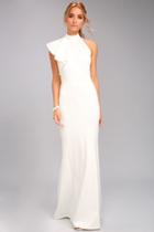 Margaux White One-shoulder Maxi Dress | Lulus