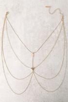 Lulus Dawning Hours Gold Layered Necklace